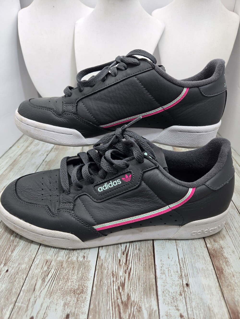 🔥 adidas Originals Continental 80 Grey Shock Pink Clear Mint Men’s Size 8 👟